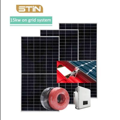 15kw/20kw grid tied solar panel system